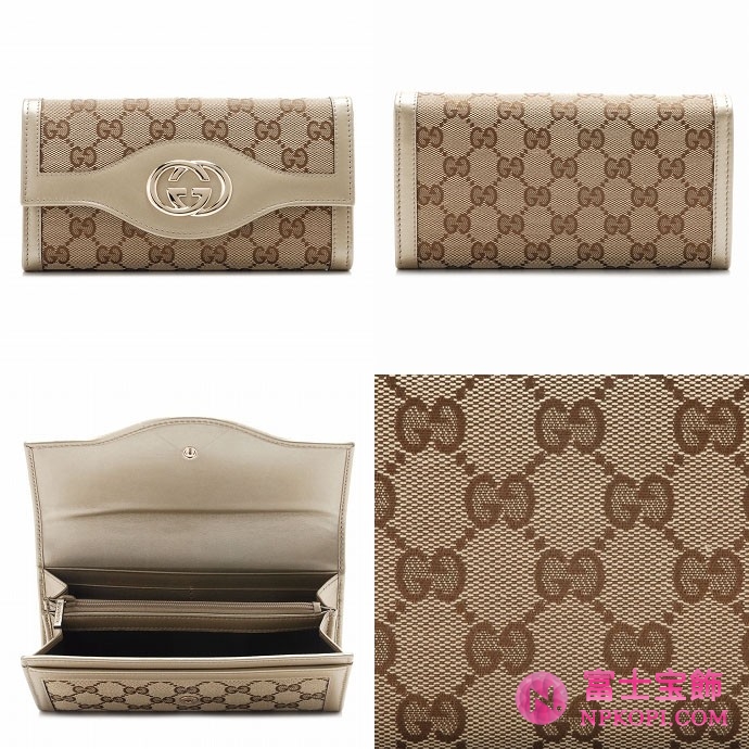 GUCCI/グッチ 2012年春夏新作SUKEY2つ折り長財布 282434 F4C2G 8612 